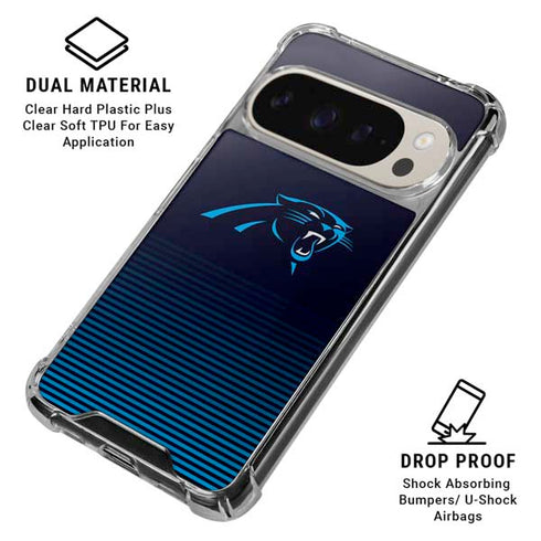 NFL Carolina Panthers Breakaway Pixel 9/9 Pro Clear Case